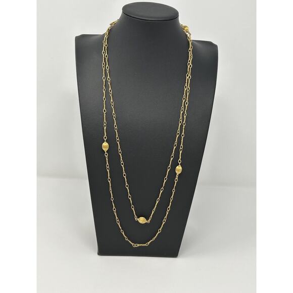 Monet Gold Tone Necklace - Picture 1 of 7